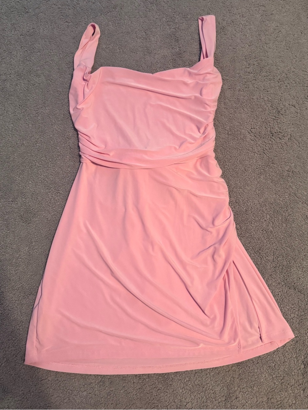 Light Pink Open Back Mini Dress